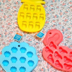 Tropical Ice Cube Mold Set Summer Fun!